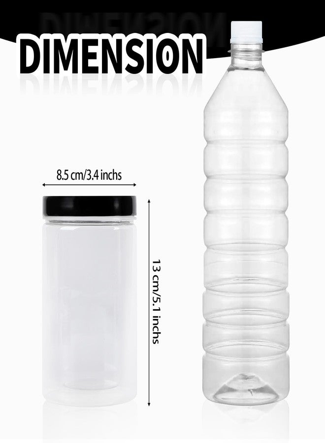 BUWUSMU 12 pcs 22 oz Plastic Jars with Lids, Wide Mouth Large Storage Containers, Clear Mason Jars Bulk for Home Food Candy Organizing Kitchen - Image 2